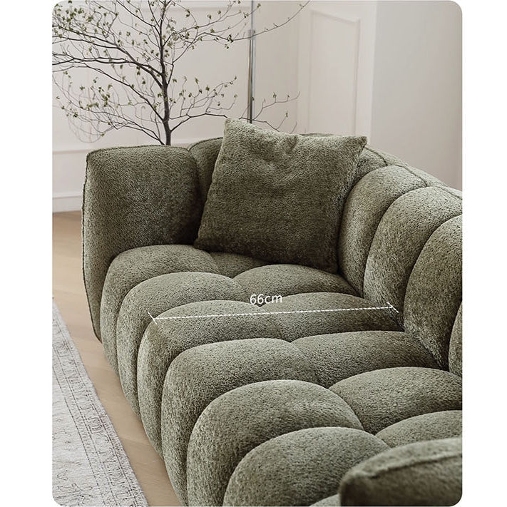 Winslow Pumpin Two Seater, Three Seater Sofa, Boucle with dining table bench and chairs