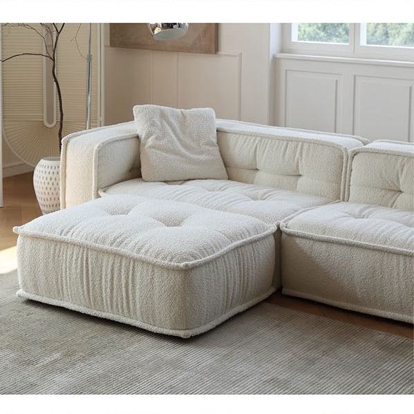 Undra Two Seater, Three Seater Sofa, Boucle with 4 to 6 extendable dining table set