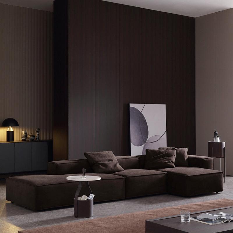 Hee Nordic Sofa, Two Seater, Three Seater Sofa, Corner Sofa, Suede in a lifestyle setting with corner sofas under 500