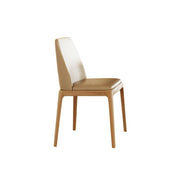 A Set of 2 Sienna Dining Chairs, White with dining table hanging lamps