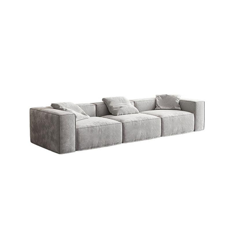 Detail view of Yetta Three Seater, Four Seater Sofa, Corner Sofa, Grey Velvet with large corner sofas