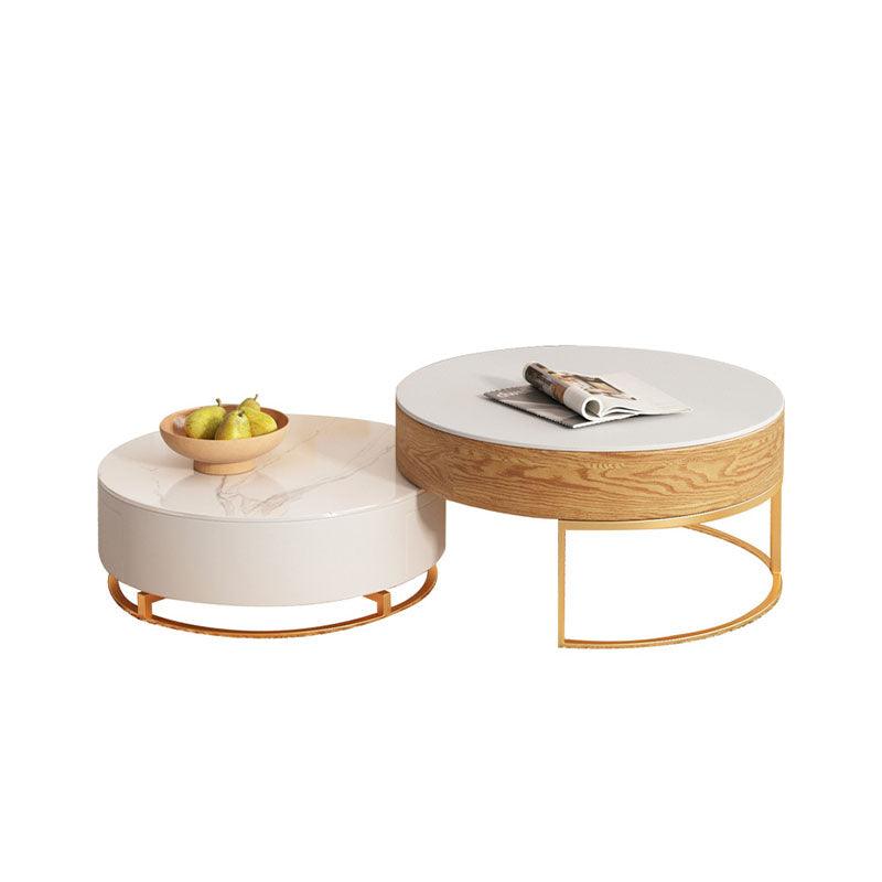 Amanda Living Room Set, Amanda Coffee Table and TV Stand, Light Oak-Weilai Concept-Weilai Concept