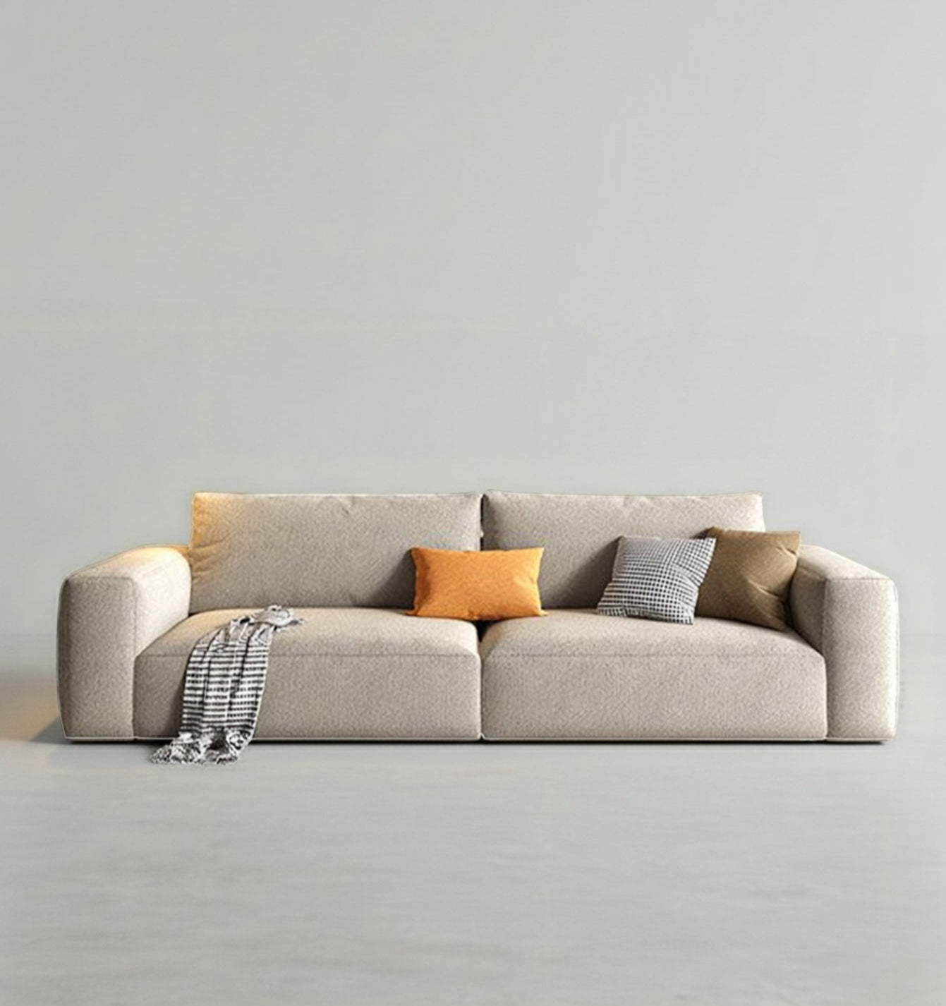 Lionel Two Seater Sofa, Linen-Weilai Concept