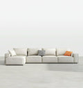 Anselm Four Seater, Five Seater Sofa, Corner Sofa, Leathaire - crush velvet corner sofa