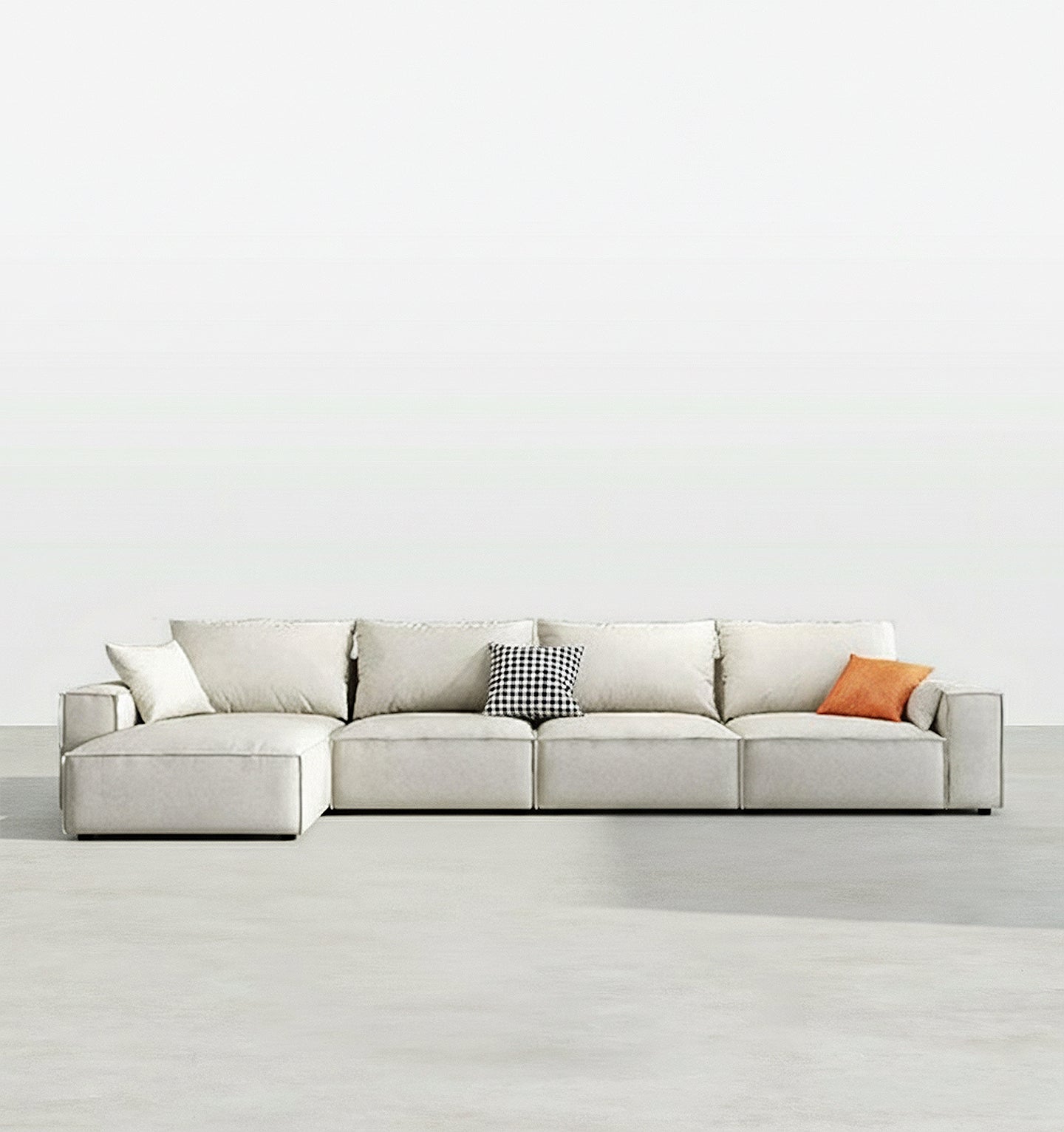 Anselm Four Seater, Five Seater Sofa, Corner Sofa, Leathaire - crush velvet corner sofa