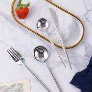 10 Piece Cutlery Set, Sliver-Weilai Concept-Weilai Concept