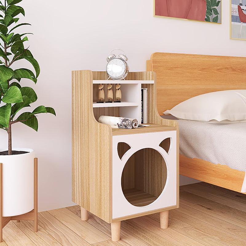 Pura Side Table With Pet House, Wood-Weilai Concept-Weilai Concept