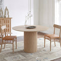 Ivar Round Dining Table, Oak Or Walnut - solid oak dining table