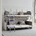 Ramos Two Seater Sofa Bed, Bunk Bed, Flannelette - sofa beds in