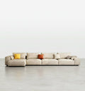 Calvin Four Seater, Five Seater Sofa, Corner Sofa, Leathaire - used corner sofa bed