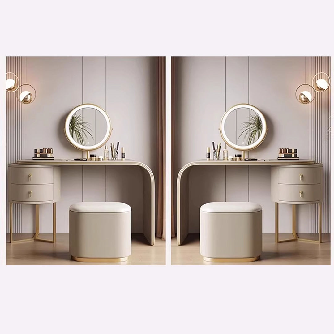 Noorali Dressing Table with Mirror, More Colors Available-Weilai Concept