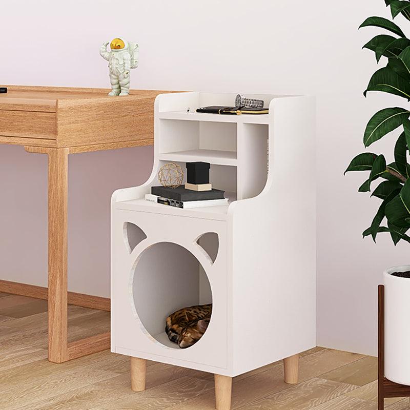 Pura Side Table With Pet House, Wood-Weilai Concept-Weilai Concept