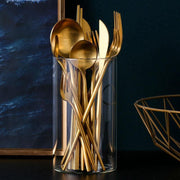 11 Piece Cutlery Set, Gold-Weilai Concept-Weilai Concept