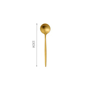 11 Piece Cutlery Set, Gold-Weilai Concept-Weilai Concept