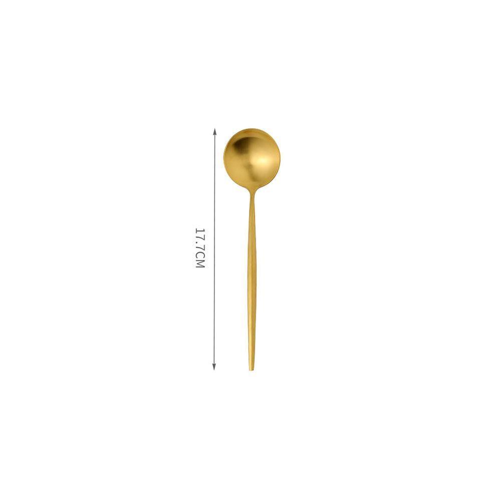 11 Piece Cutlery Set, Gold-Weilai Concept-Weilai Concept