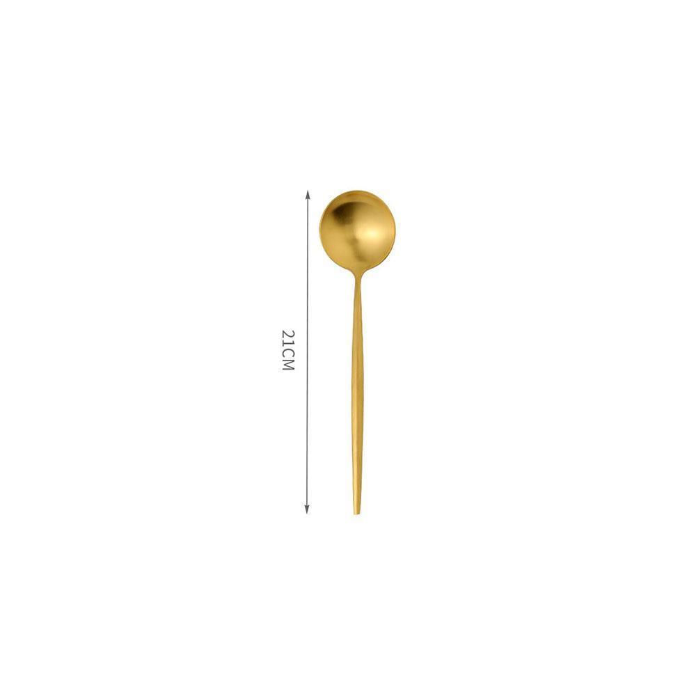 11 Piece Cutlery Set, Gold-Weilai Concept-Weilai Concept