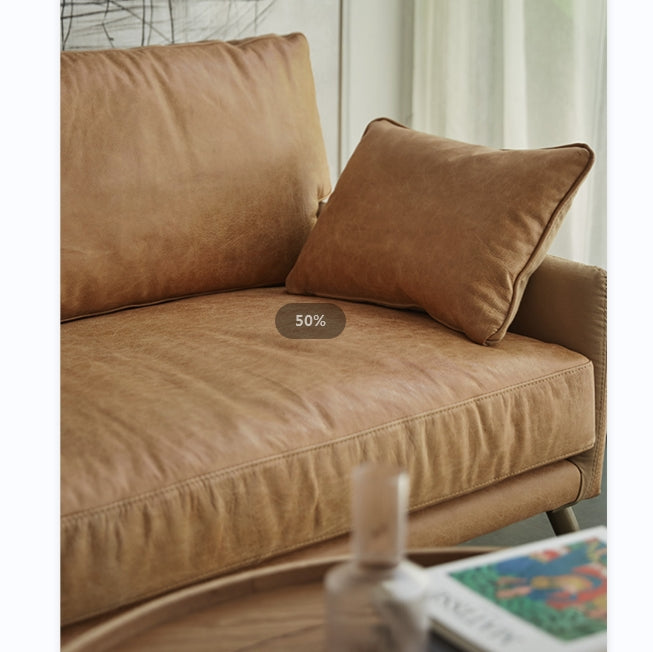 Luna Three Seaters Sofa, Three Seater Corner Sofa, Real Leather with extra large corner sofa
