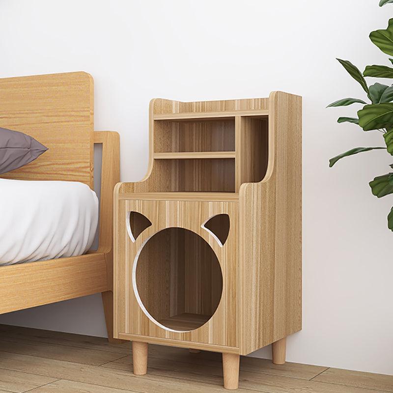 Pura Side Table With Pet House, Wood-Weilai Concept-Weilai Concept