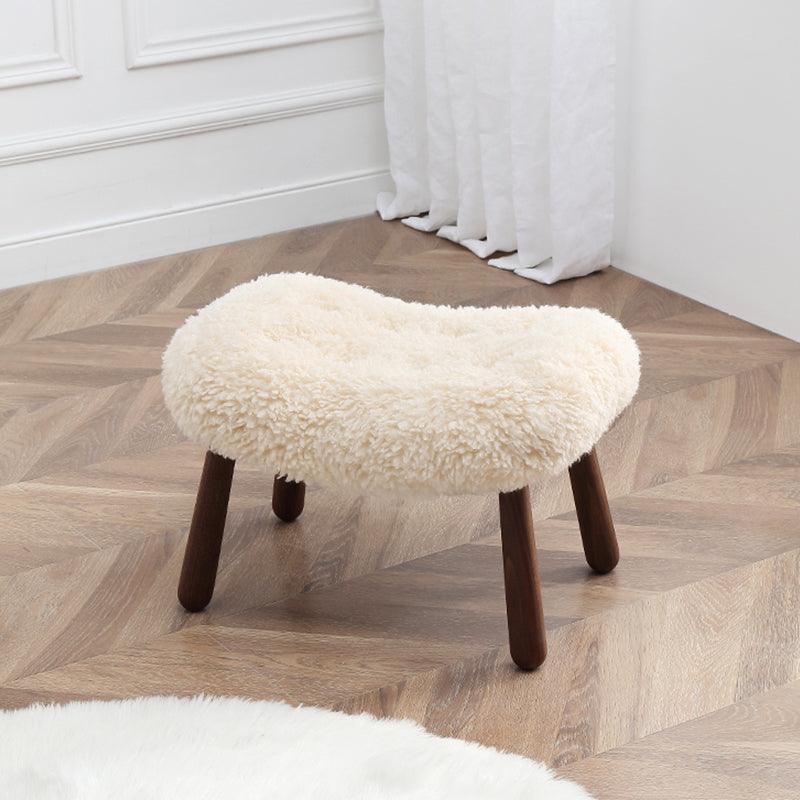 Philip Arc Sheepskin Armchair And Ottoman-Weilai Concept-Weilai Concept