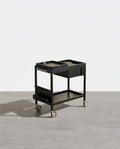 Orion With Magazine Rack Side Table With Trolleys - credenza sideboard