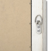 Antique White Frame Narrow Wall Mirror