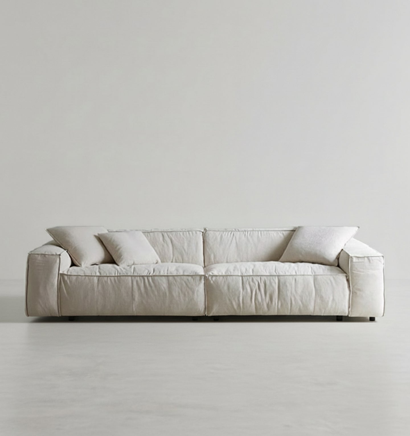 Jerome Three Seater Sofa, Modular Sofa, Cotton Linen-Weilai Concept