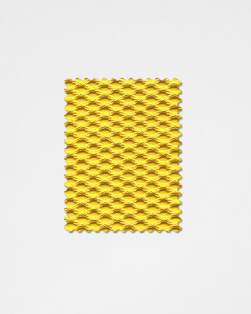 Lemon Yellow-17 | 3D Solid Knitted Cotton Swatch-Weilai Concept-Weilai Concept