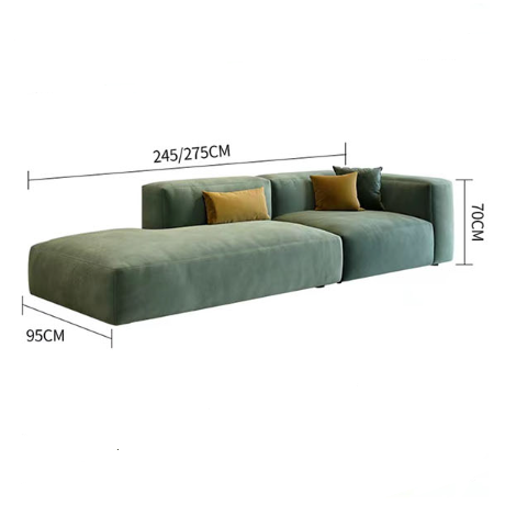 Valentina Three Seater Sofa, Four Seater, Corner Sofa, Velvet with left hand leather corner sofa