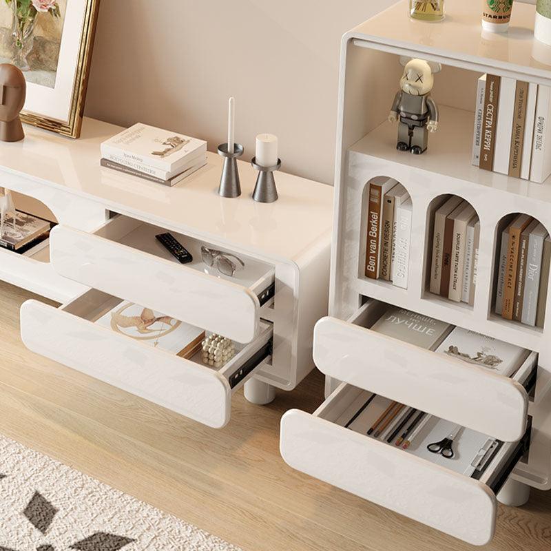 Odelette Living Room Set, Odelette TV Stand And Sideboard, Cream, lifestyle view