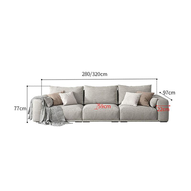 Frances Three Seater Corner, Four Seater Corner Sofa, Cotton Linen with corner sofa modular