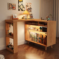 Melissa Folding Bar Table With Sideboard - round folding dining room table