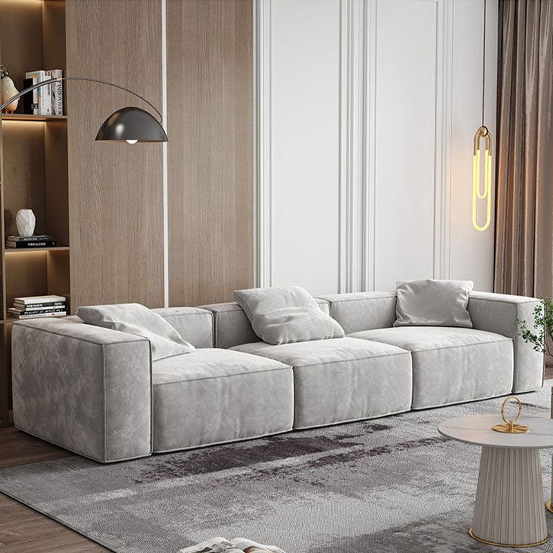 Yetta Three Seater, Four Seater Sofa, Corner Sofa, Grey Velvet with leather corner sofas
