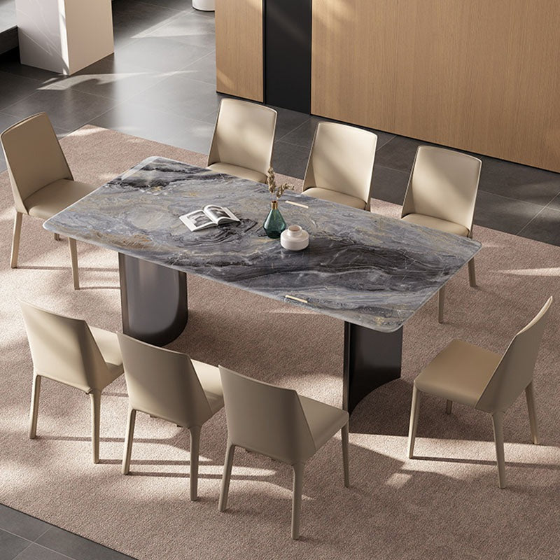 Doris Dining Table, Mable, side view of wooden bench for dining room table