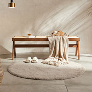 Patrick Rattan Bench, Ash Wood-Weilai Concept-Weilai Concept