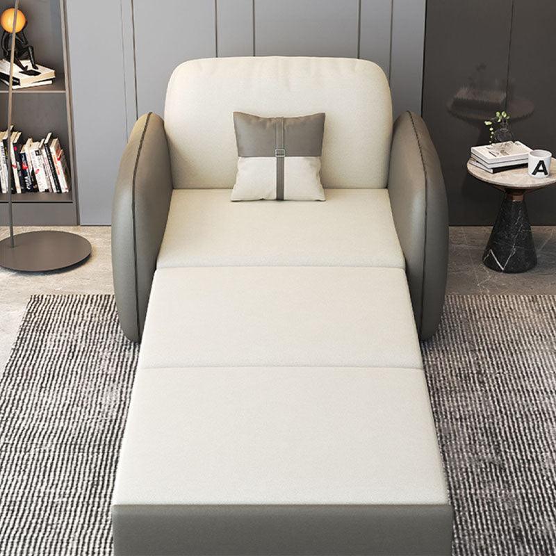 Caio Single Sofa Bed, Leathaire in a lifestyle setting with corner sofa with bed