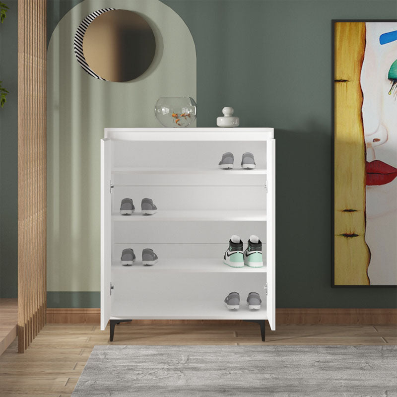 Cethy Wood Shoe Storage, White-Weilai Concept-Weilai Concept