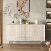 Admon Sideboard, Cream in a lifestyle setting with high sideboard