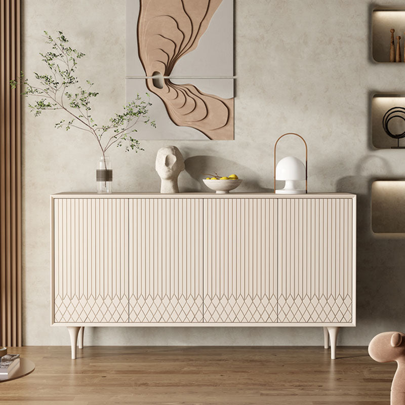 Admon Sideboard, Cream in a lifestyle setting with high sideboard