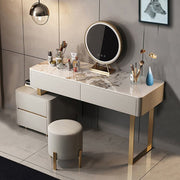 Serenique Dressing Table With LED Mirror-Weilai Concept-Weilai Concept