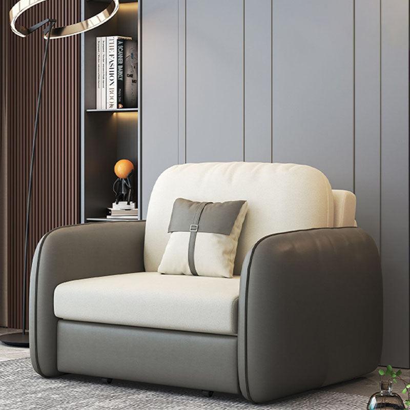 Caio Single Sofa Bed, Leathaire, side view of corner sofa bed