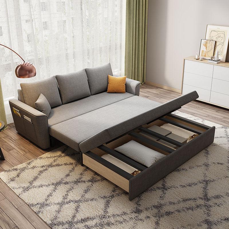 Gertrude Sofa Bed Single Seater, Two Seater, Linen with sofa with hidden bed