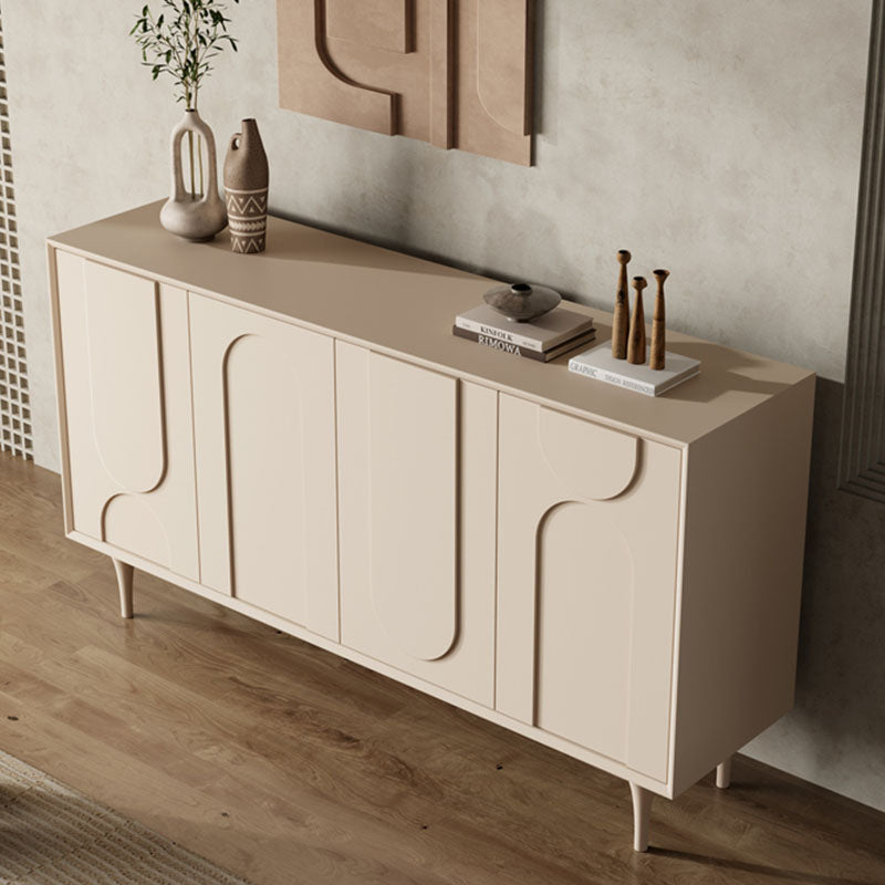 Detail view of Auvergne Sideboard, Cream with display sideboard