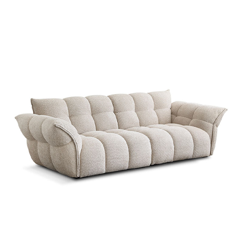 Tristin Two Seater, Three Seater Sofa, Boucle with dining room table dressing ideas