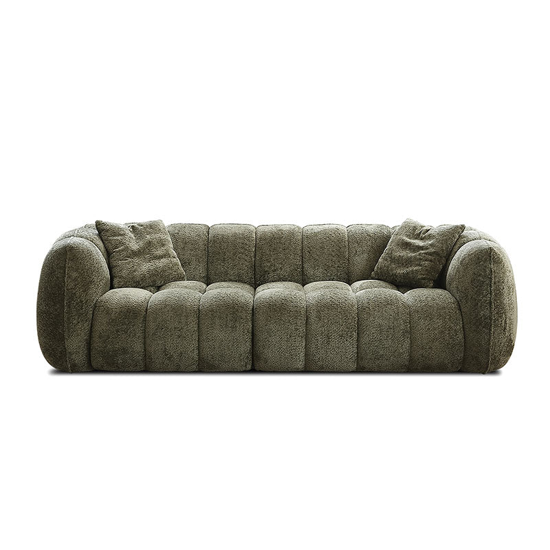 Winslow Pumpin Two Seater, Three Seater Sofa, Boucle with dining table centrepiece