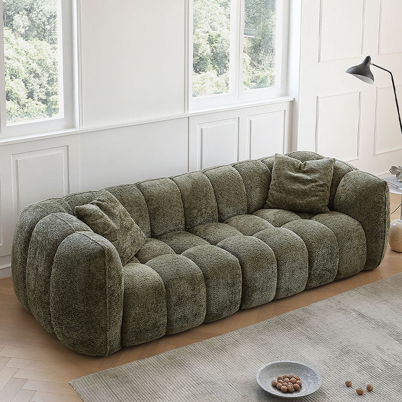 Winslow Pumpin Two Seater, Three Seater Sofa, Boucle with dining table bench and chair
