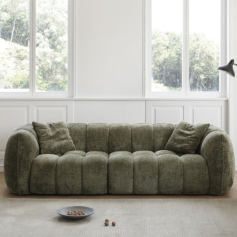 Winslow Pumpin Two Seater, Three Seater Sofa, Boucle with dining table and rug