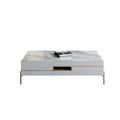 VIda Rectangle Coffee Table Set With TV Stand, Gold Leg in a lifestyle setting with sideboards for dining room