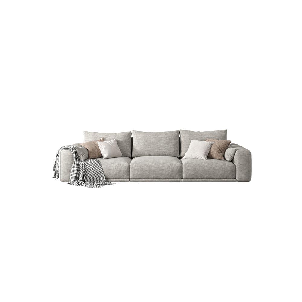 Frances Three Seater Corner, Four Seater Corner Sofa, Cotton Linen with corner sofa garden set