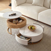 Amanda Living Room Set, Amanda Coffee Table and TV Stand, Light Oak-Weilai Concept