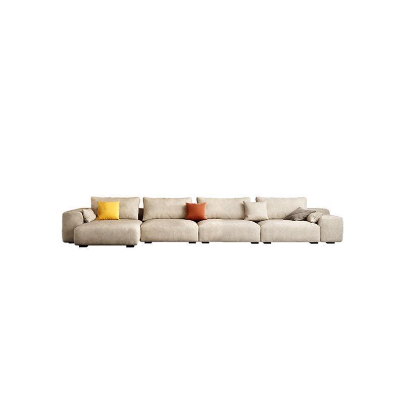 Detail view of Calvin Four Seater, Five Seater Sofa, Corner Sofa, Leathaire with wicker garden corner sofa